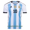 Argentina 3 Star MARADONA 10 Hjemme VM 2022 - Herre Fotballdrakt